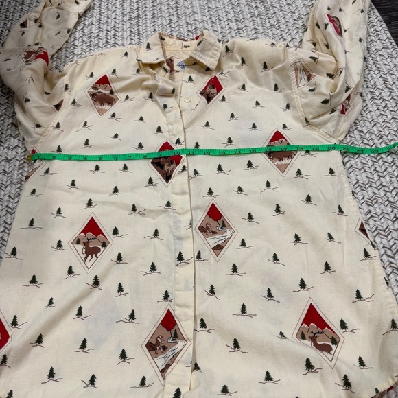 Jennifer Moore Adventure Vintage Yellow Outdoors Long Sleeve Button Down Shirt - Picture 10 of 12